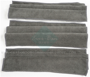 China Bulk Produce black hand towels Supplier Bulk Custom Grey Quick Dry Water absorbability Microfiber Cleaning Towel Wholesaler